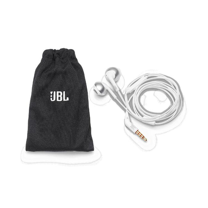 JBL Tune 205 | Écouteurs filaire intra-auriculaires - JBL Pure Bass - Microphone - Chrome-SONXPLUS Victoriaville