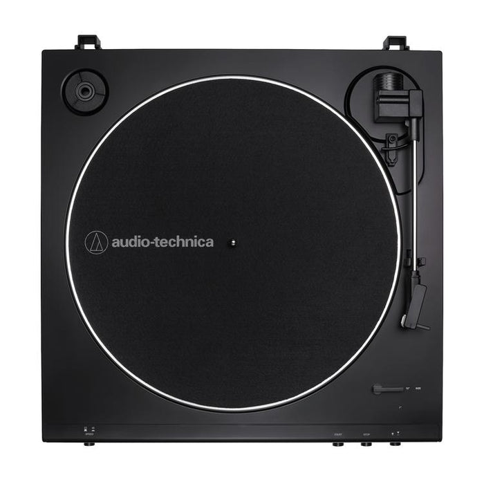 Audio-Technica AT-LP60XBK | Table tournante Stéréo - Entraînement par courroie - Entièrement automatique - Noir-SONXPLUS Victoriaville