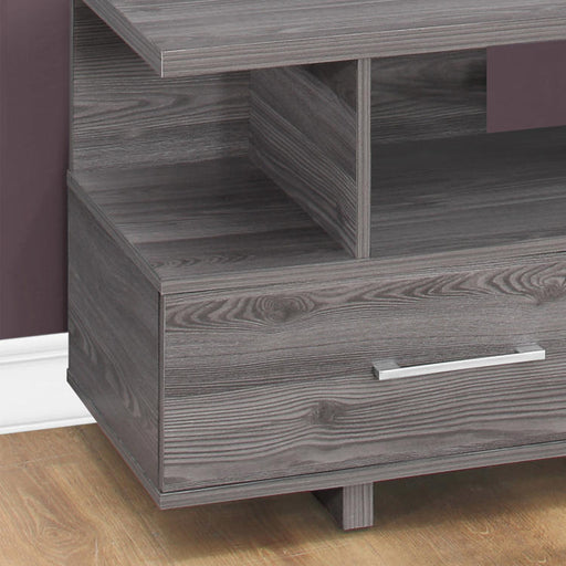 Monarch Specialties I 2608 | Meuble TV - 48" - 2 Tiroirs de rangement - Gris-SONXPLUS Victoriaville