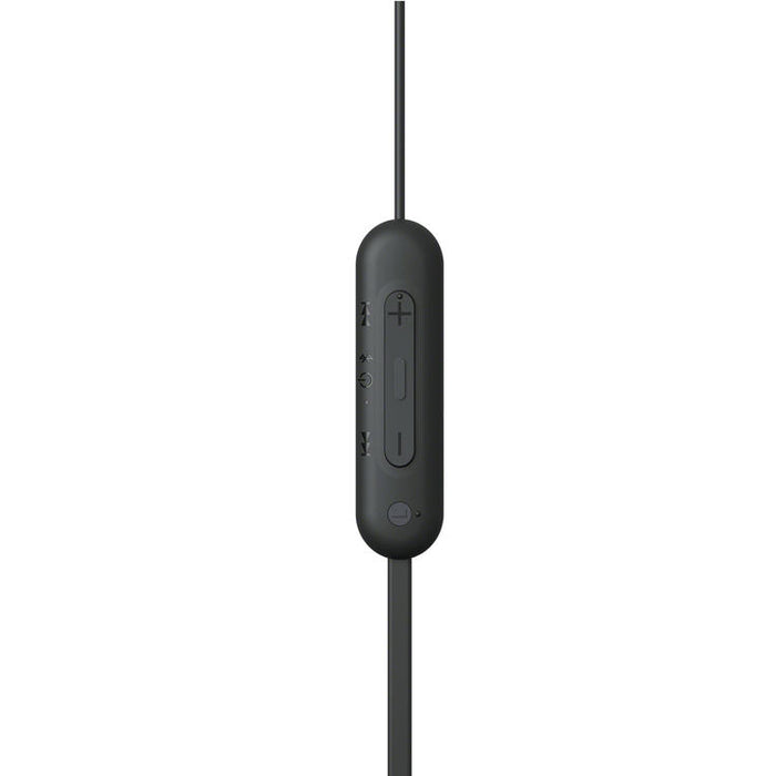 Sony WI-C100 | Écouteurs intra-auriculaires - Sans fil - Bluetooth - Autour du cou - Microphone - IPX4 - Noir-SONXPLUS Victoriaville