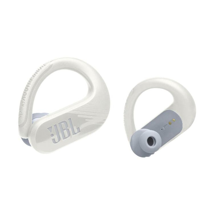 JBL Endurance Peak III | Écouteurs Sport intra-auriculaires - 100% Sans fil - Étanche - Conception Powerhook - Blanc-SONXPLUS Victoriaville