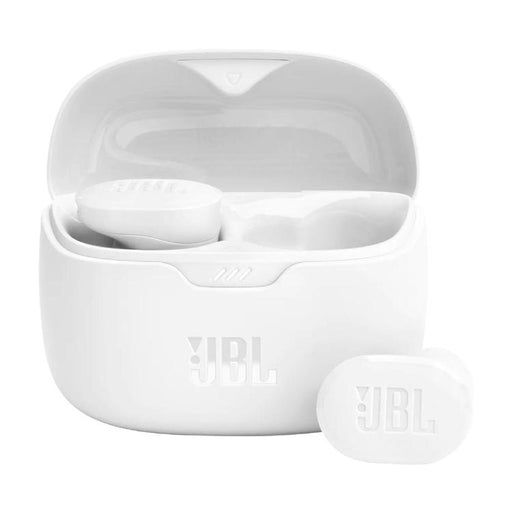 JBL Tune Buds | Écouteurs intra-auriculaires - 100% Sans fil - Bluetooth - Réduction de bruit - 4 microphones - Blanc-SONXPLUS Victoriaville