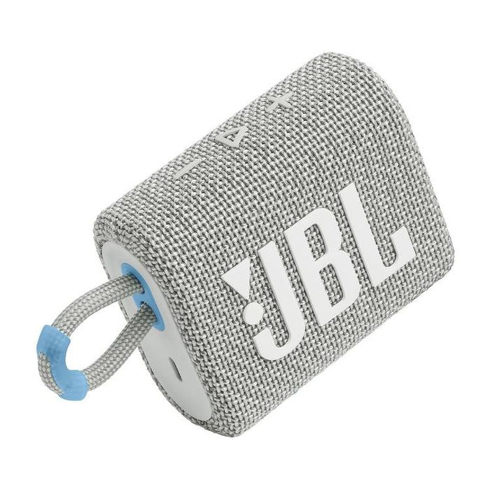 JBL Go 3 Eco | Mini Haut-parleur - Ultra-portable - Bluetooth - IP67 - Blanc-SONXPLUS Victoriaville