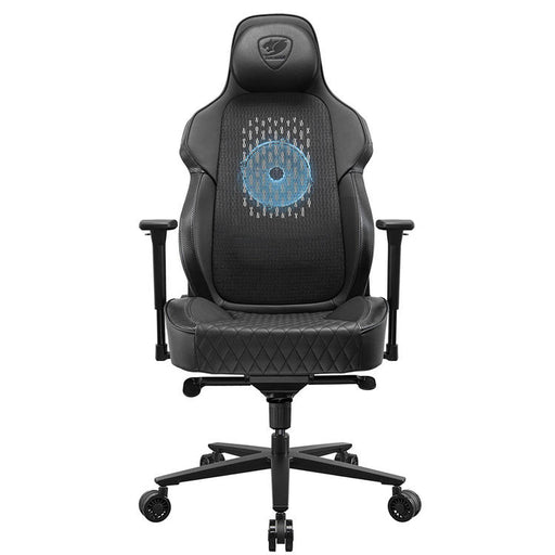 Cougar NxSys Aero | Chaise de jeu - Ventilateur de 200mm intégré - Siège baquet festonné - Noir-SONXPLUS Victoriaville