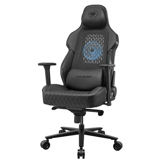 Cougar NxSys Aero | Chaise de jeu - Ventilateur de 200mm intégré - Siège baquet festonné - Noir-SONXPLUS Victoriaville