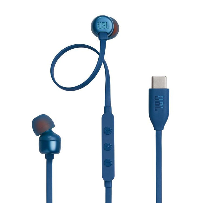 JBL Tune 310C | Écouteurs intra-auriculaires - Filaire - USB-C - Télécommande 3 boutons - Bleu-SONXPLUS Victoriaville