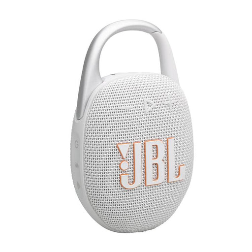 JBL Clip 5 | Haut-parleur à mousqueton portable - Bluetooth - IP67 - Blanc-SONXPLUS Victoriaville