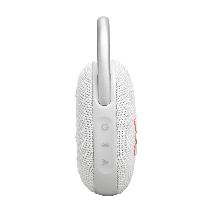 JBL Clip 5 | Haut-parleur à mousqueton portable - Bluetooth - IP67 - Blanc-SONXPLUS Victoriaville