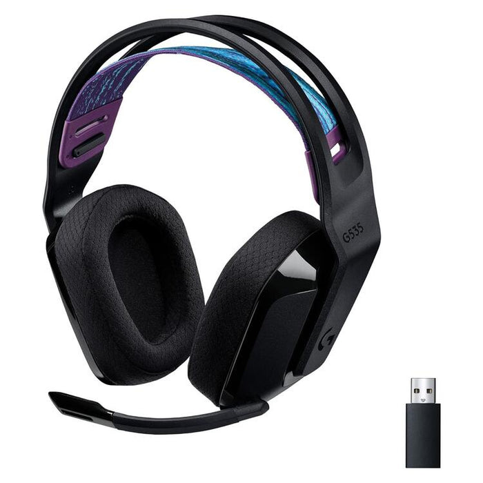 Logitech G535 | Casque d'écoute de jeux circum-auriculaires - LightSpeed - Noir - Sans fil-SONXPLUS Victoriaville