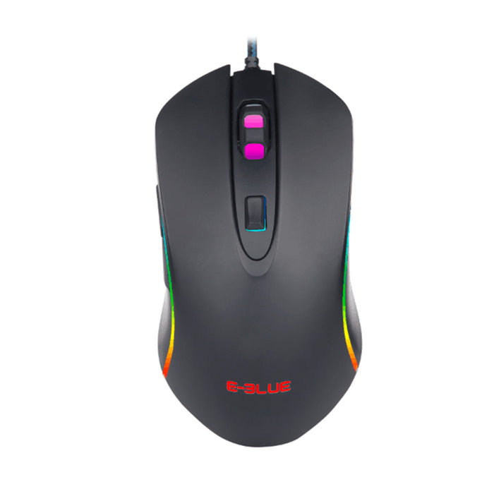 E-Blue EMS667 | Souris de jeu Filaire - RGB - Effets de lumière 3500 DPI - Noir-SONXPLUS Victoriaville