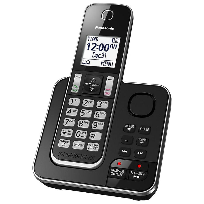 Panasonic KX-TGD392B | Téléphone sans fil - 2 combinés - Répondeur - Noir-SONXPLUS Victoriaville