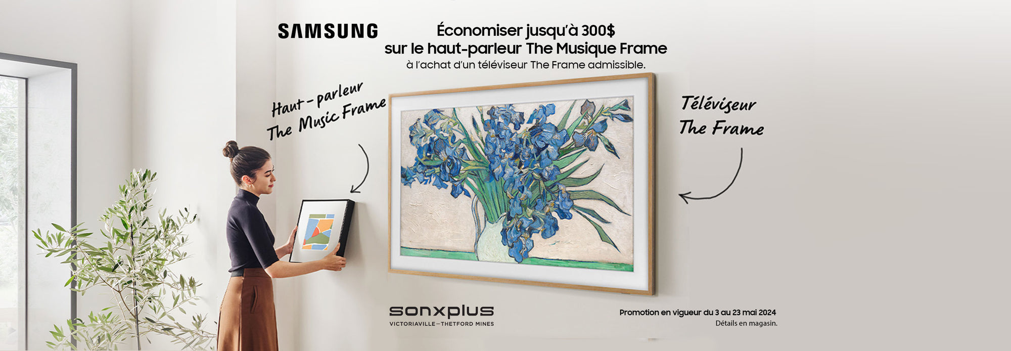 Promo Samsung The Music Frame | SONXPLUS Victo/Thetford