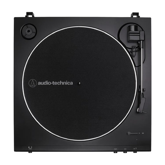 Audio Technica AT-LP60XBT-USB-BK | Table tournante Stéréo - Entièrement automatique - Entraînement par courroie - USB - Bluetooth - Noir-SONXPLUS Victoriaville