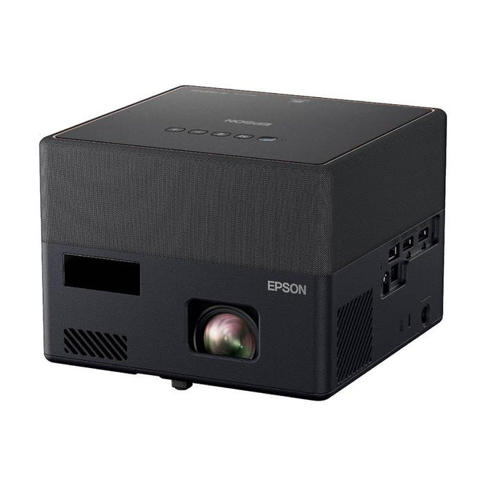 Epson EpiqVision Mini EF12 | Projecteur Laser portatif - Wi-fi - 3LCD - Écran 150 pouces - 16:9 - 4K - HDR FHD - Son audiophile - Android TV - Noir-SONXPLUS.com